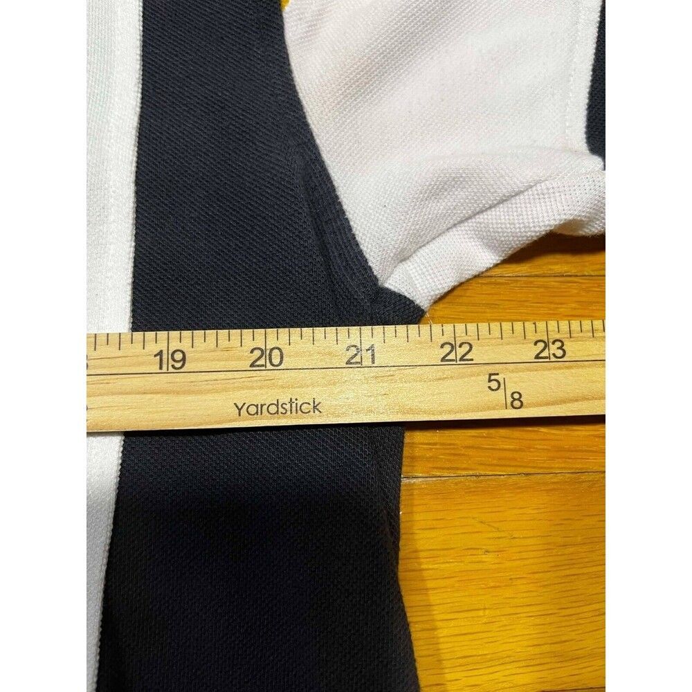 RedHead Polo Shirt Mens Large Yellow Black White Stripe Bass Pro Shops Outdoor - Picture 5 of 6